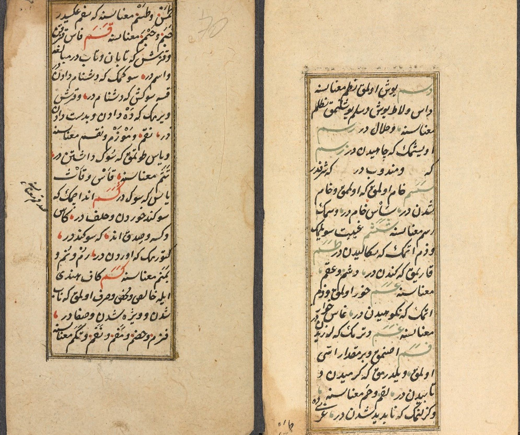 Страницы манускрипта в библиотеке Принстонского университета